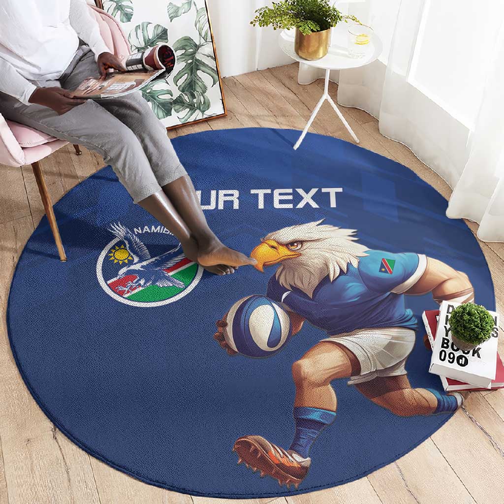 Namibia Rugby Custom Round Carpet Eagle Mascot - Sporty Style LT15