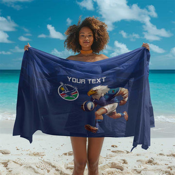 Namibia Rugby Custom Sarong Eagle Mascot - Sporty Style LT15