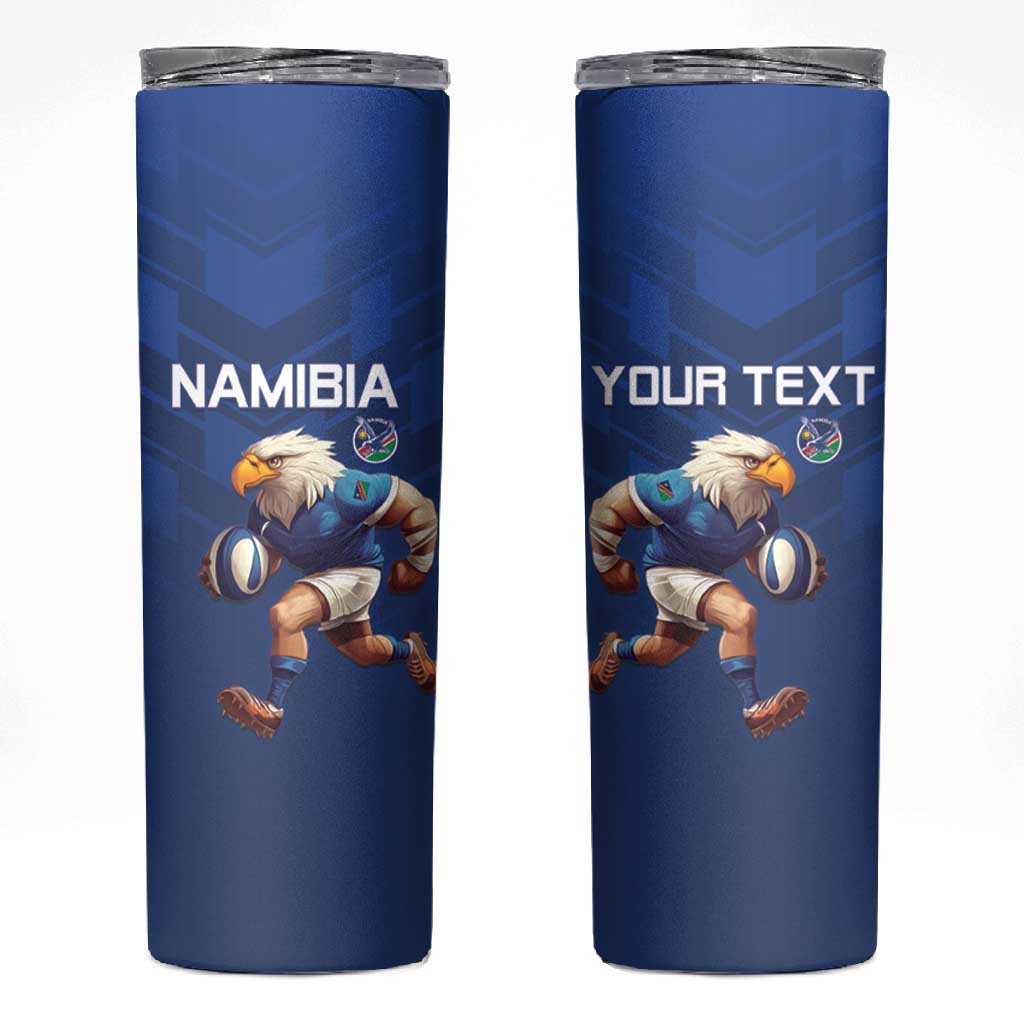 Namibia Rugby Custom Skinny Tumbler Eagle Mascot - Sporty Style LT15