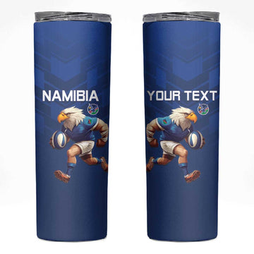 Namibia Rugby Custom Skinny Tumbler Eagle Mascot - Sporty Style LT15