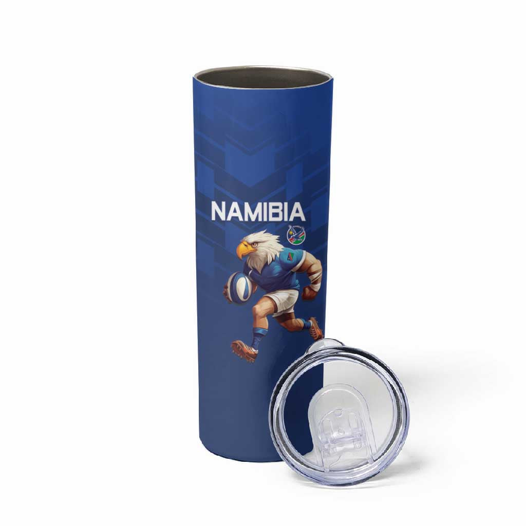 Namibia Rugby Custom Skinny Tumbler Eagle Mascot - Sporty Style LT15