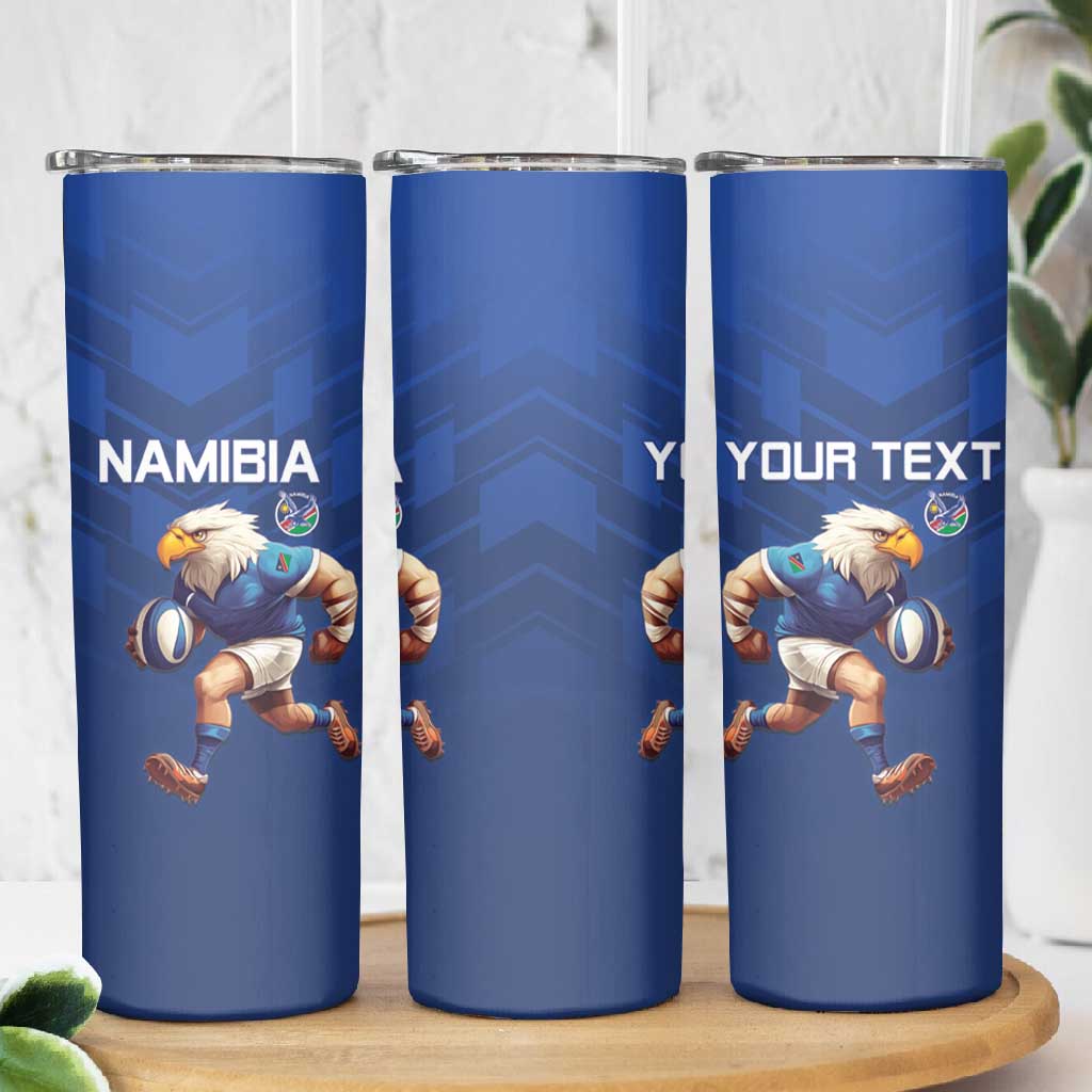 Namibia Rugby Custom Skinny Tumbler Eagle Mascot - Sporty Style LT15
