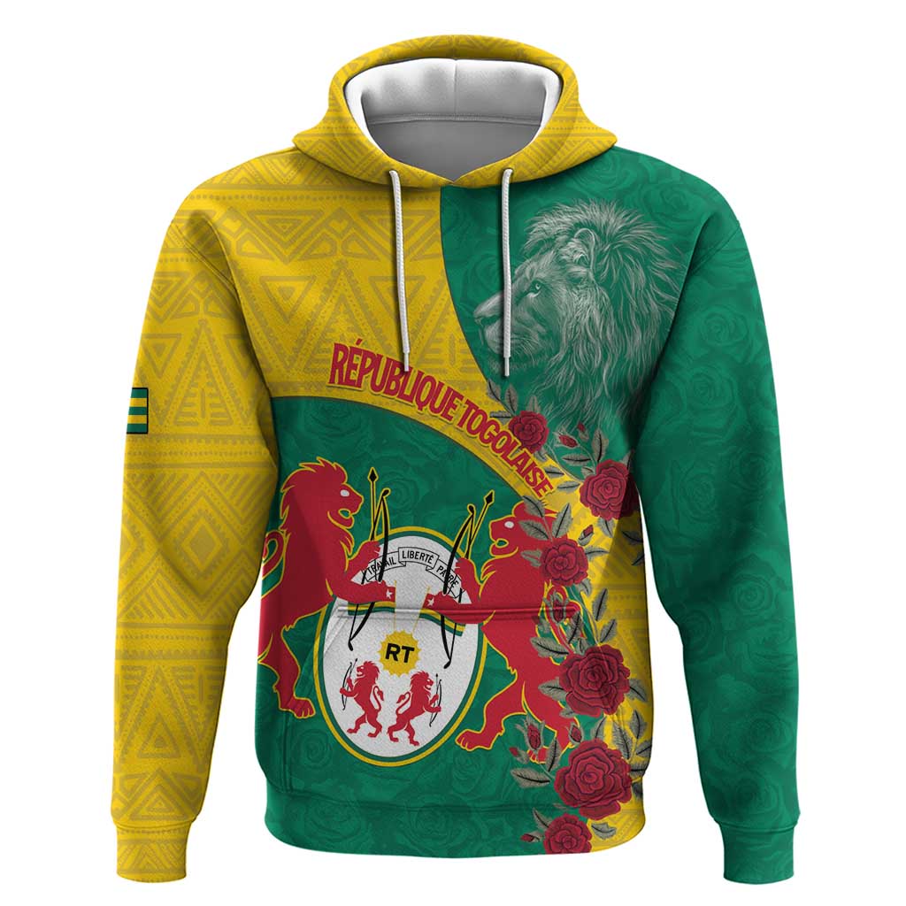 Personalised Republique Togolaise Hoodie Lion Coat Of Arms LT15