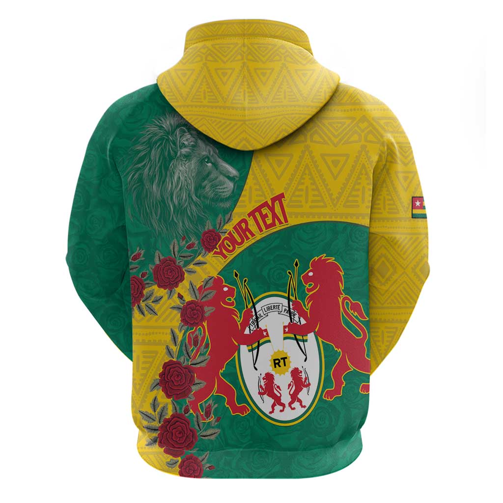 Personalised Republique Togolaise Hoodie Lion Coat Of Arms LT15