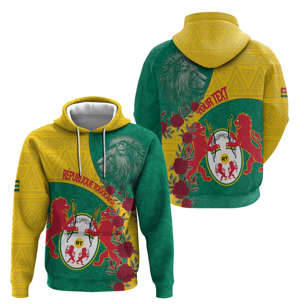 Personalised Republique Togolaise Hoodie Lion Coat Of Arms LT15