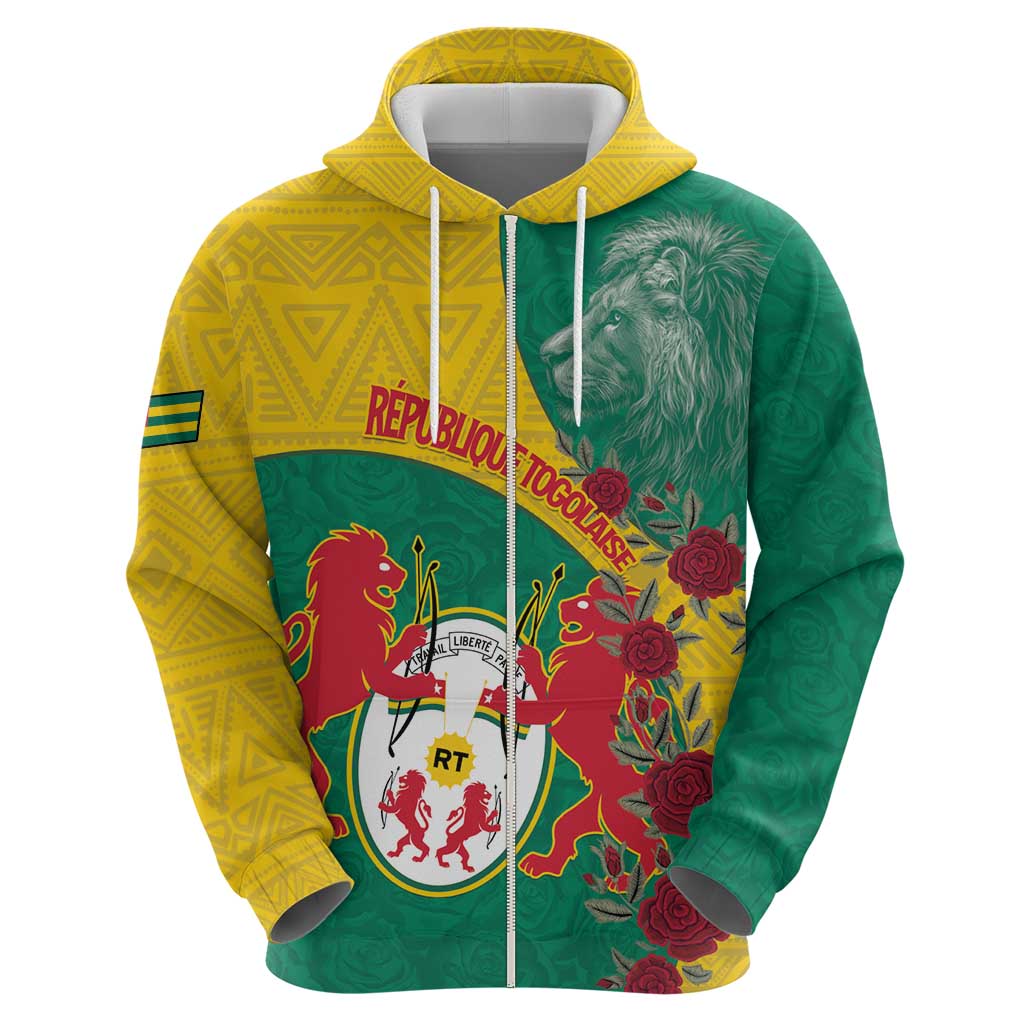 Personalised Republique Togolaise Hoodie Lion Coat Of Arms LT15