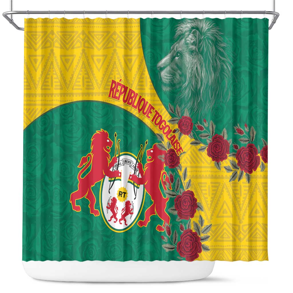Republique Togolaise Shower Curtain Lion Coat Of Arms LT15