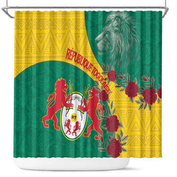 Republique Togolaise Shower Curtain Lion Coat Of Arms LT15