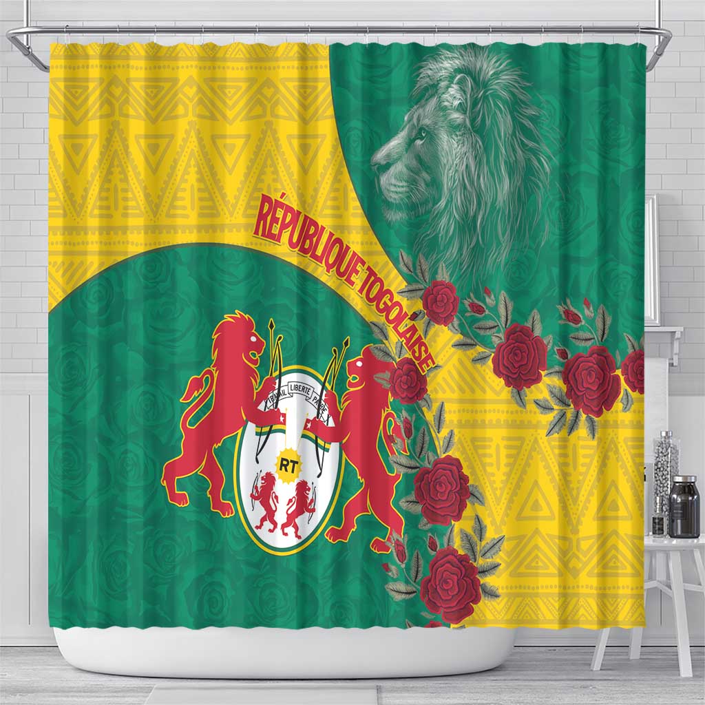 Republique Togolaise Shower Curtain Lion Coat Of Arms LT15