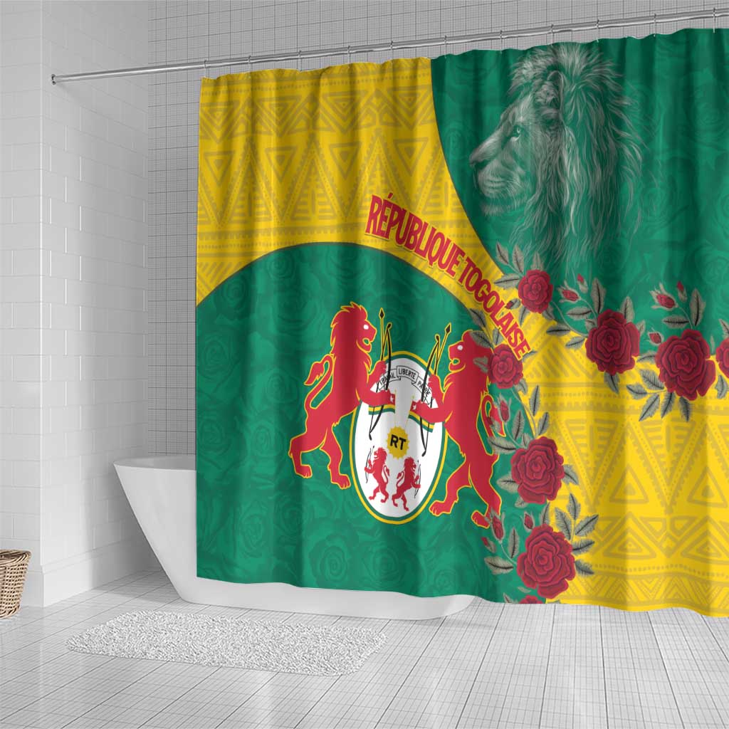Republique Togolaise Shower Curtain Lion Coat Of Arms LT15
