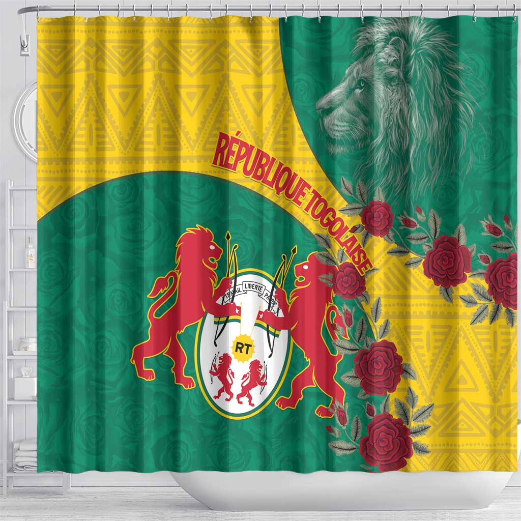 Republique Togolaise Shower Curtain Lion Coat Of Arms LT15