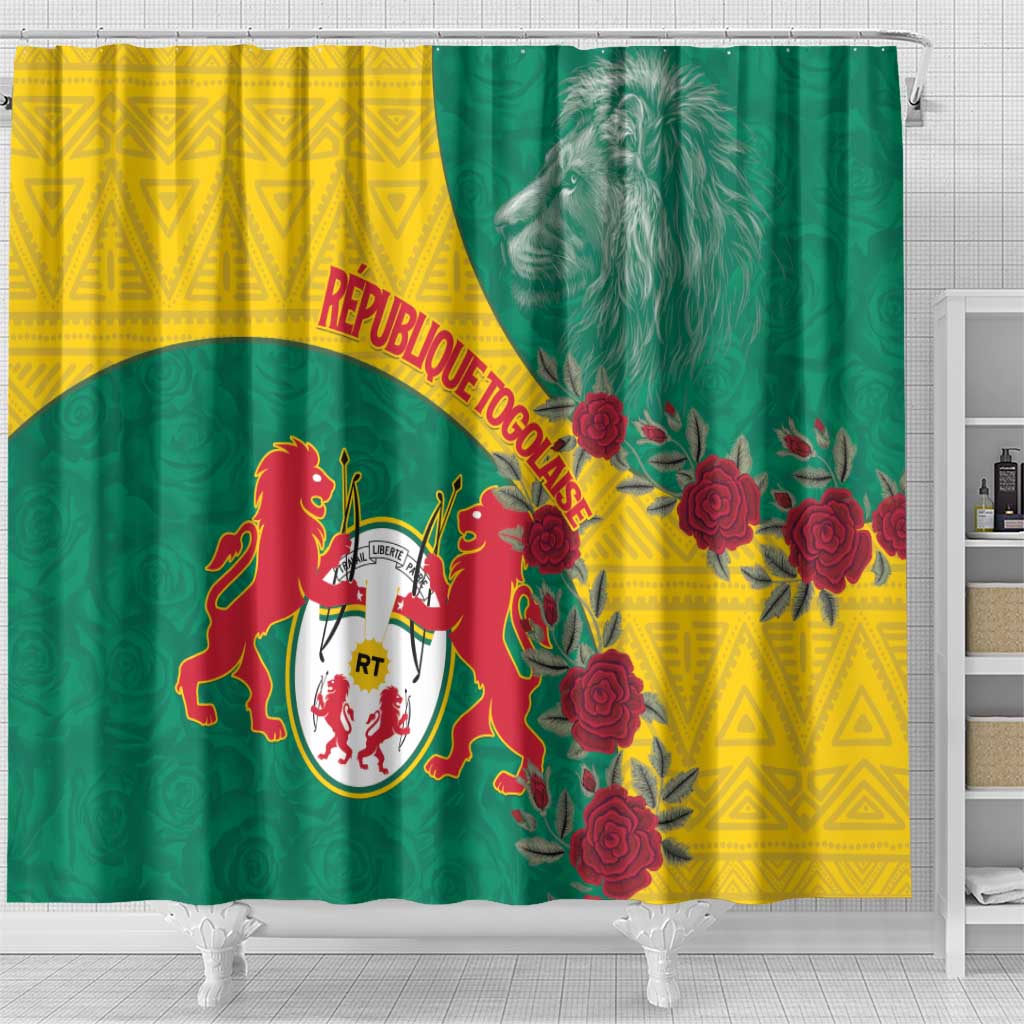 Republique Togolaise Shower Curtain Lion Coat Of Arms LT15