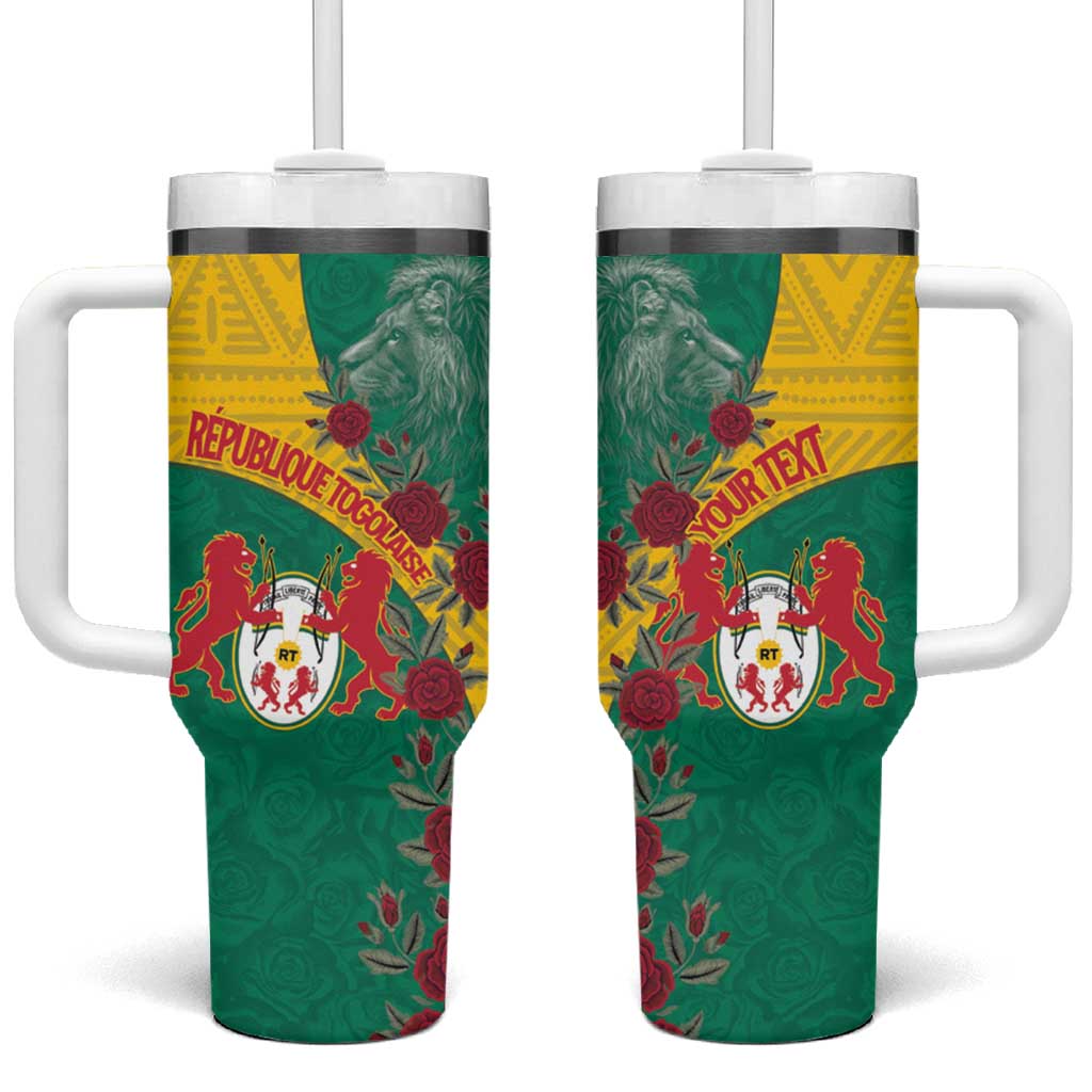 Personalised Togo Tumbler With Handle Coat Of Arms - African Mix Rose Pattern LT15
