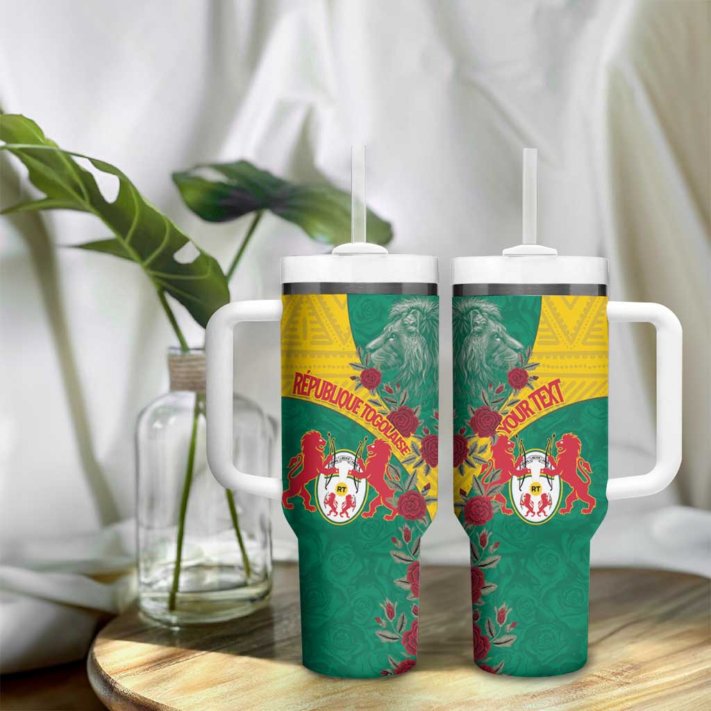 Personalised Togo Tumbler With Handle Coat Of Arms - African Mix Rose Pattern LT15