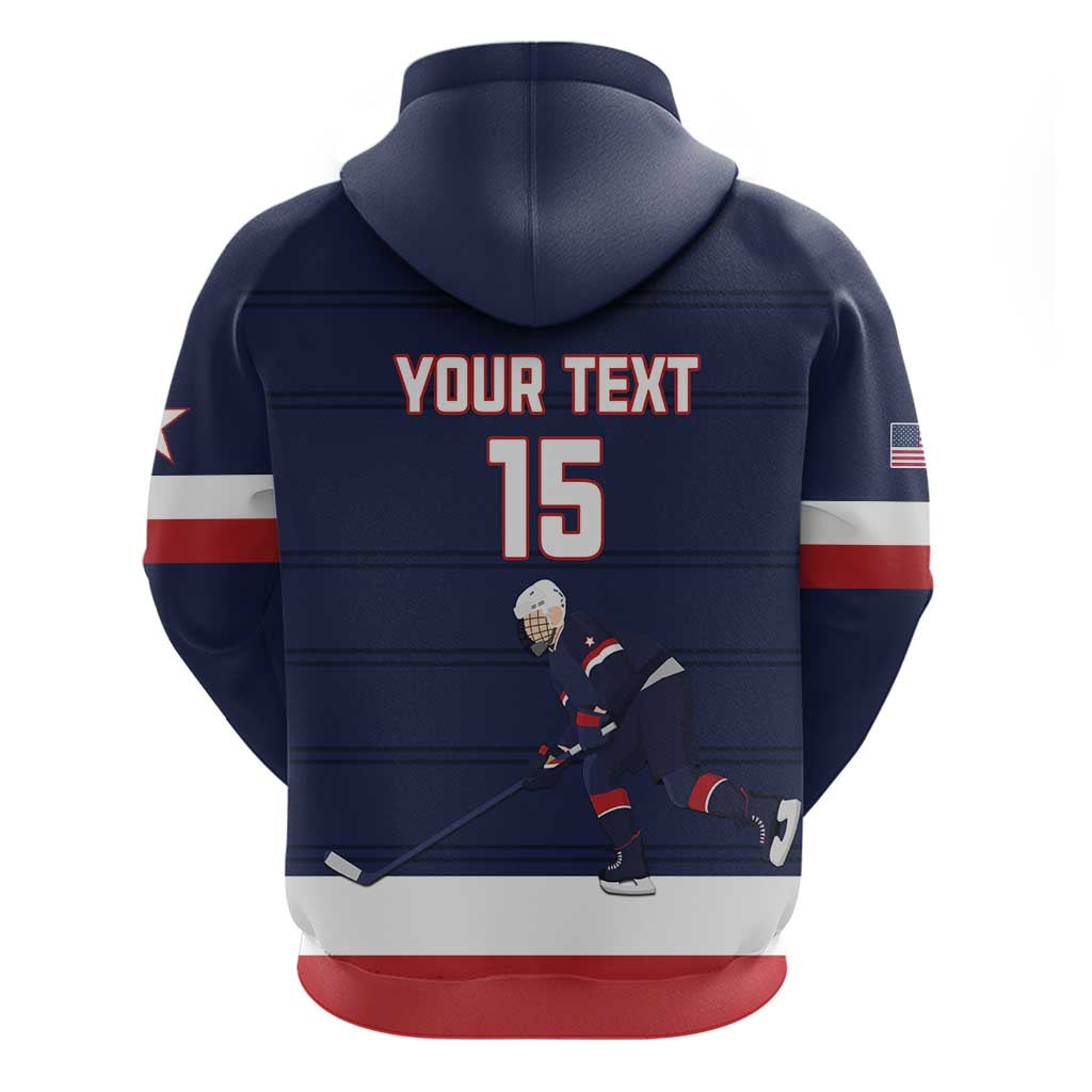 Custom USA Ice Hockey Hoodie Go Champions LT15