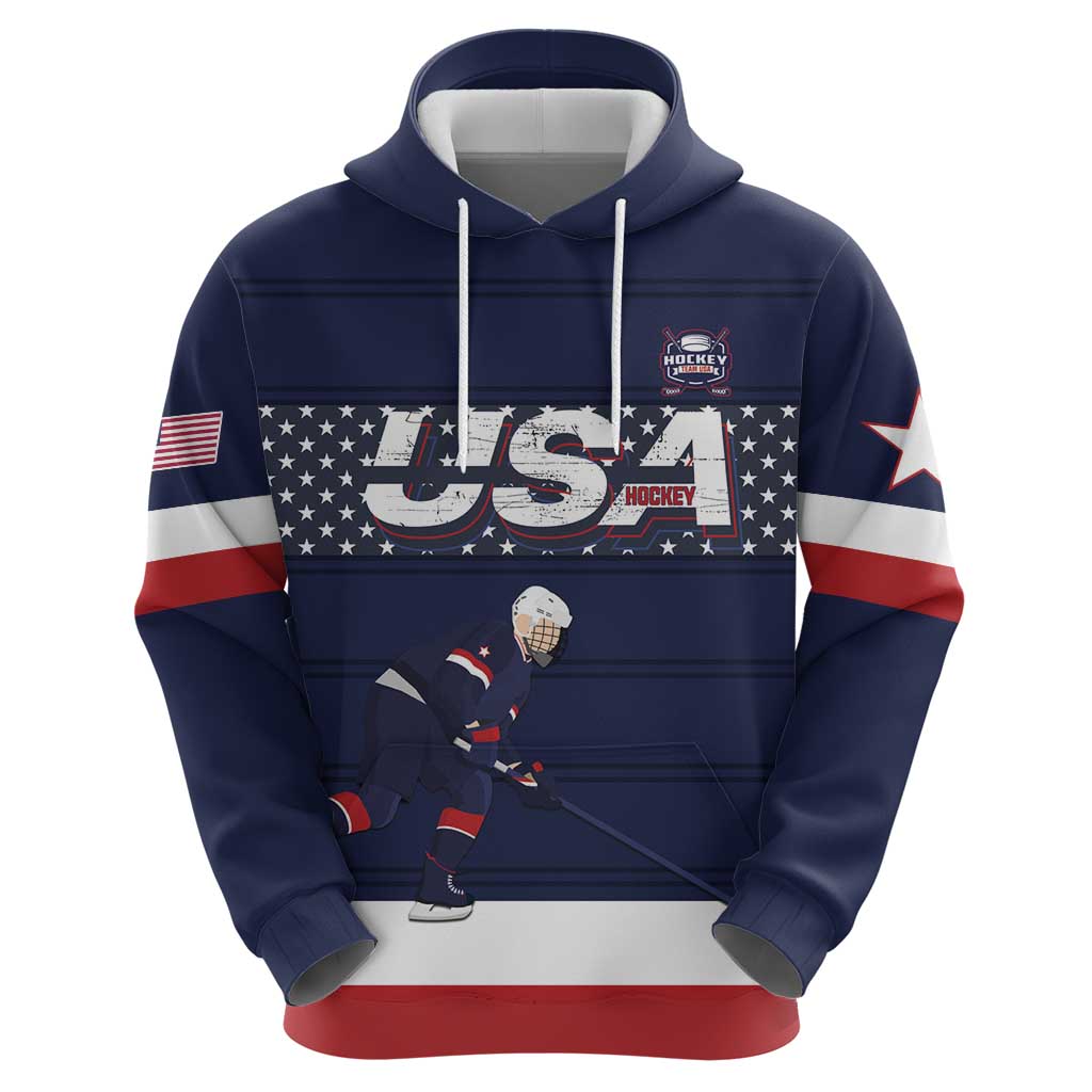 Custom USA Ice Hockey Hoodie Go Champions LT15
