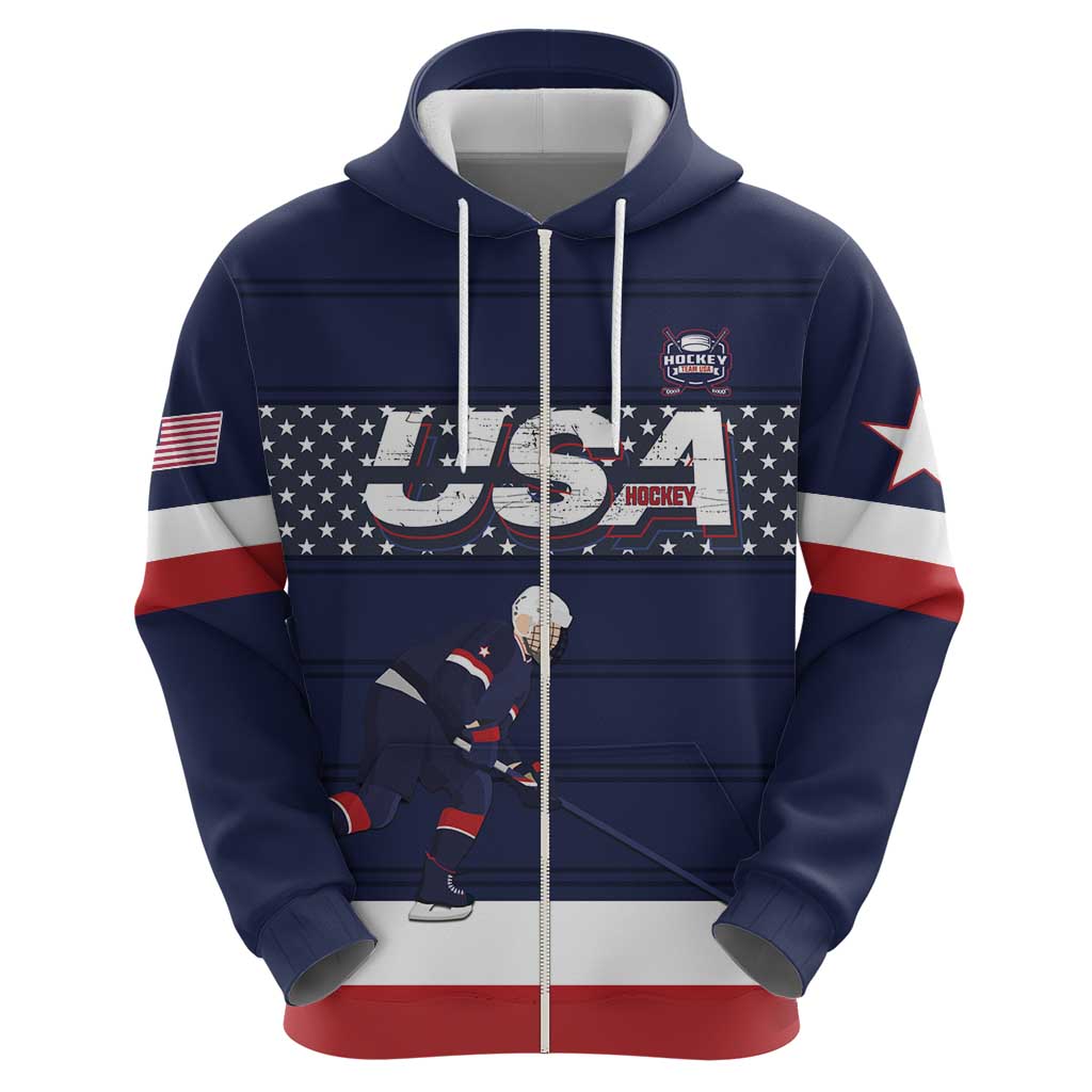 Custom USA Ice Hockey Hoodie Go Champions LT15