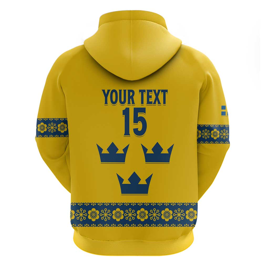 Custom Sweden Ice Hockey Hoodie Go Tre Kronor LT15