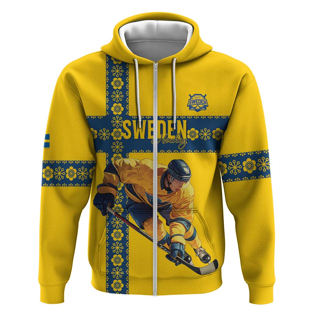 Custom Sweden Ice Hockey Hoodie Go Tre Kronor LT15