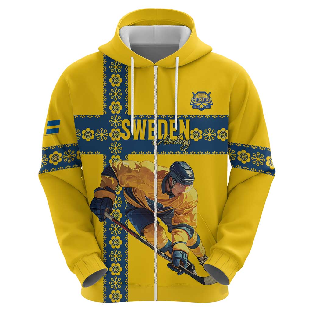 Custom Sweden Ice Hockey Hoodie Go Tre Kronor LT15