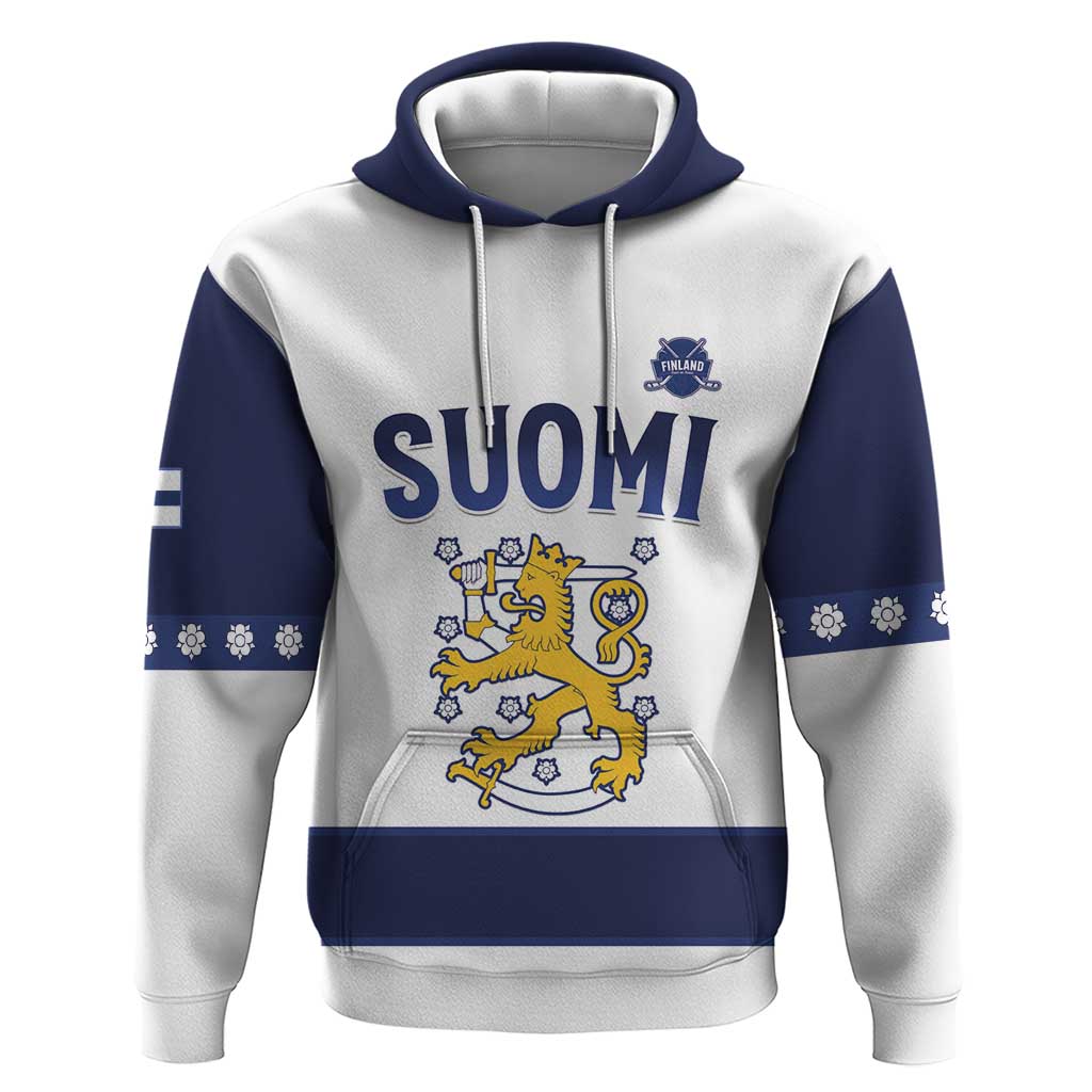 Custom Finland Ice Hockey Hoodie Go Suomi Go LT15