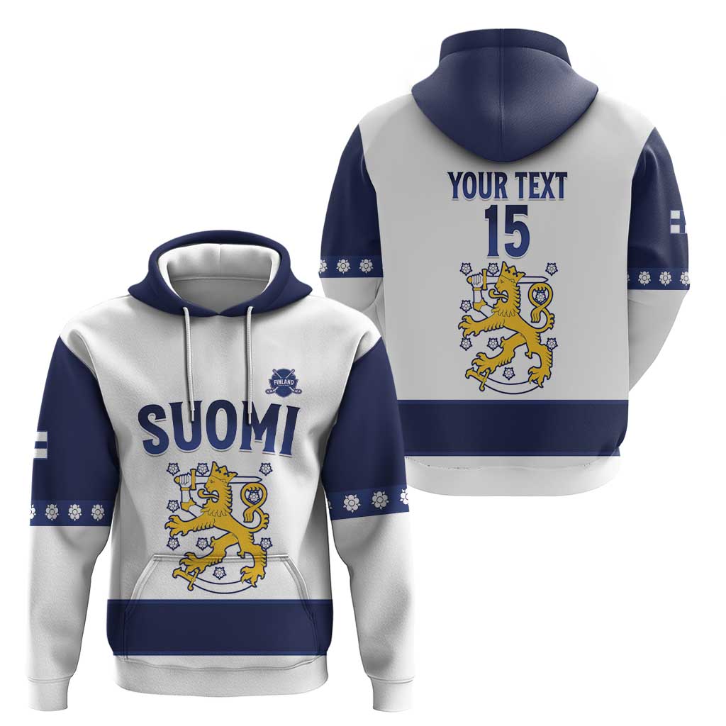 Custom Finland Ice Hockey Hoodie Go Suomi Go LT15
