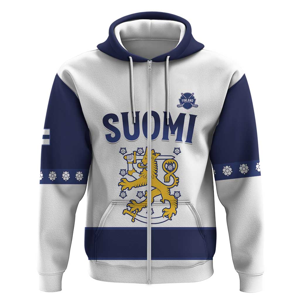 Custom Finland Ice Hockey Hoodie Go Suomi Go LT15