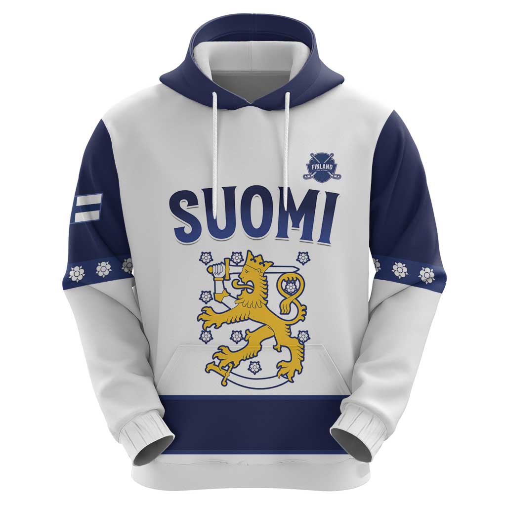 Custom Finland Ice Hockey Hoodie Go Suomi Go LT15