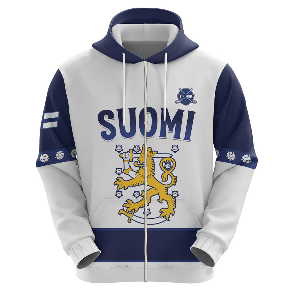 Custom Finland Ice Hockey Hoodie Go Suomi Go LT15