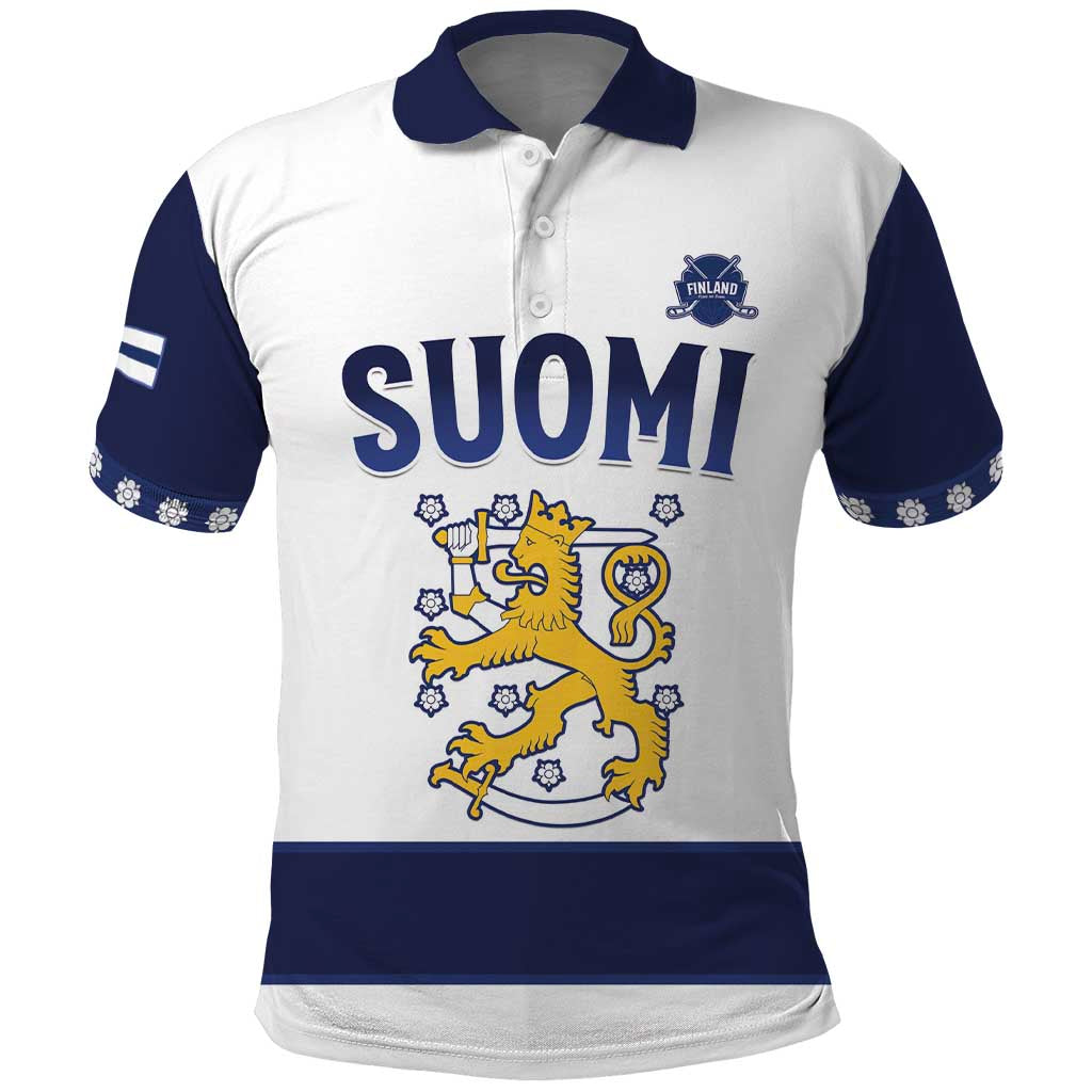Custom Finland Ice Hockey Polo Shirt Go Suomi Go LT15