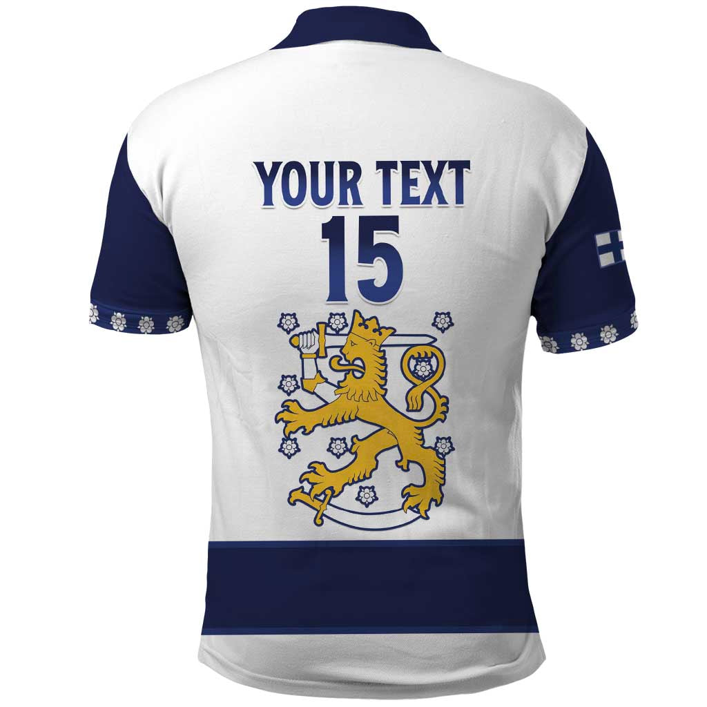 Custom Finland Ice Hockey Polo Shirt Go Suomi Go LT15