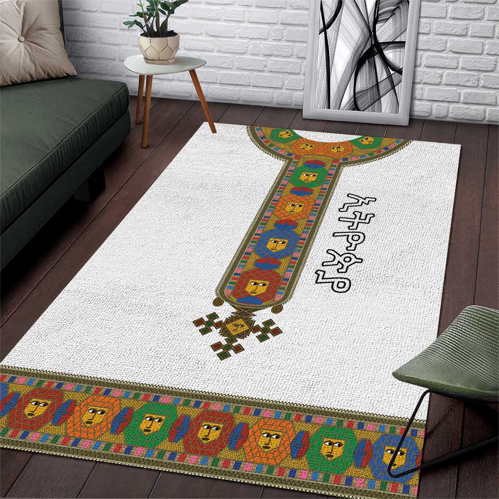 Ethiopia Saba Kemis Habesha Style Area Rug LT15