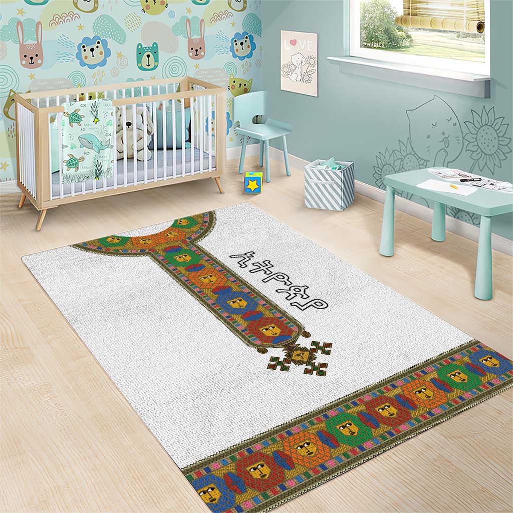 Ethiopia Saba Kemis Habesha Style Area Rug LT15