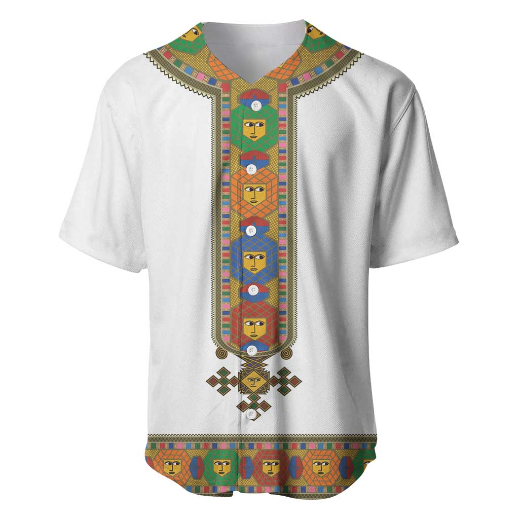 Ethiopia Saba Kemis Habesha Style Baseball Jersey LT15