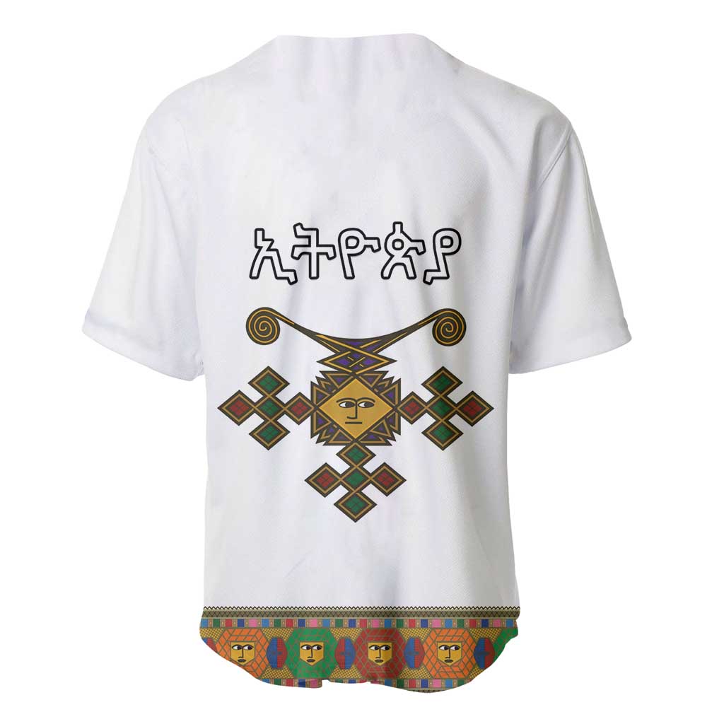 Ethiopia Saba Kemis Habesha Style Baseball Jersey LT15