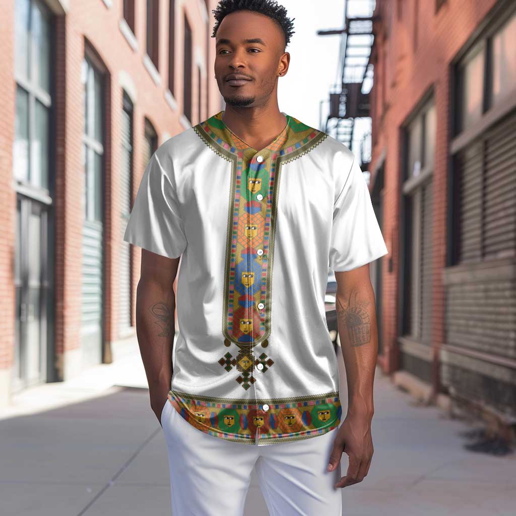 Ethiopia Saba Kemis Habesha Style Baseball Jersey LT15