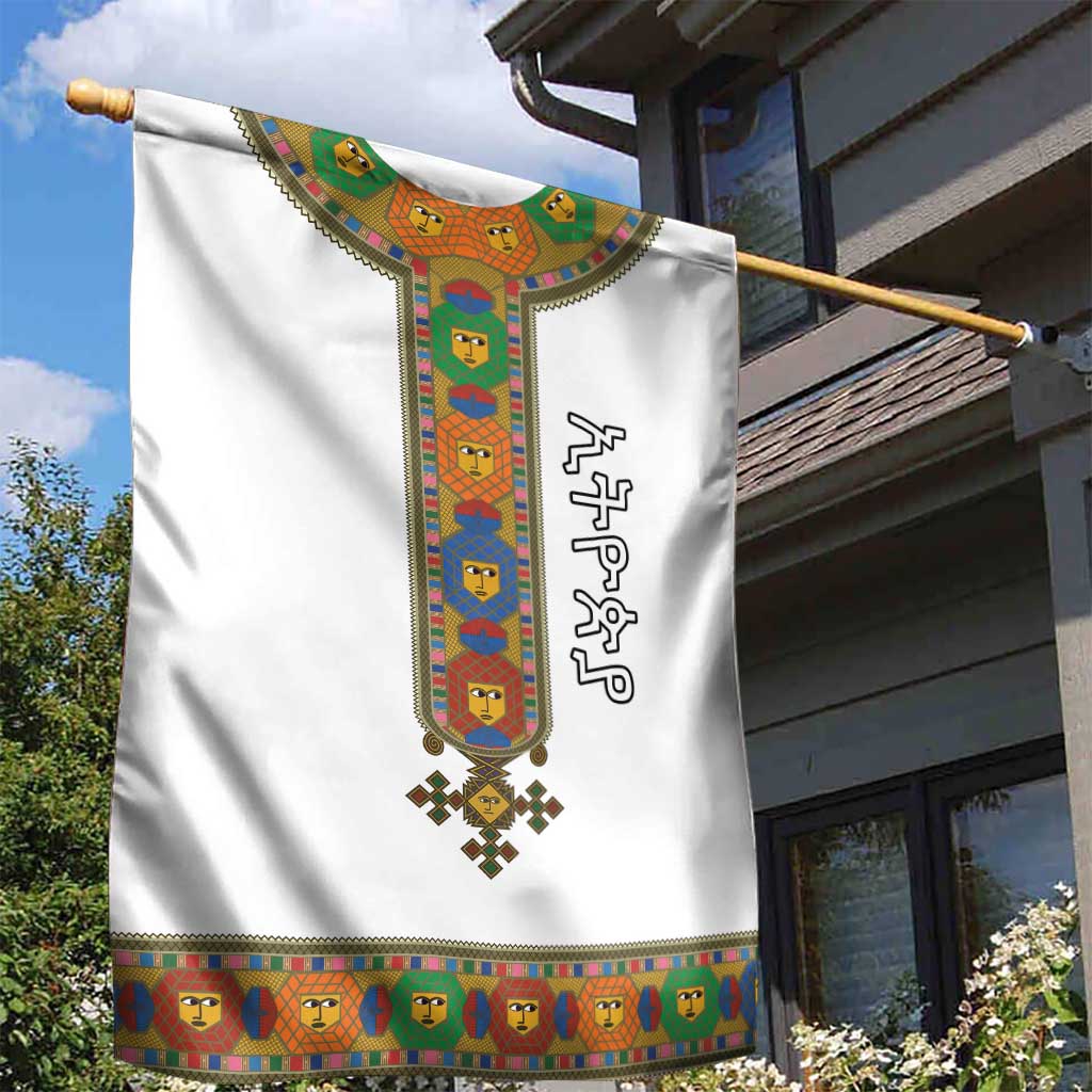 Ethiopia Saba Kemis Habesha Style Garden Flag LT15
