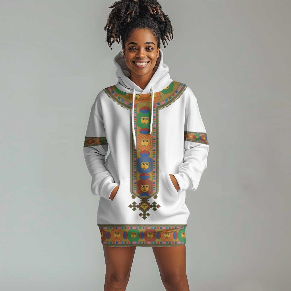 Ethiopia Saba Kemis Habesha Style Hoodie Dress LT15