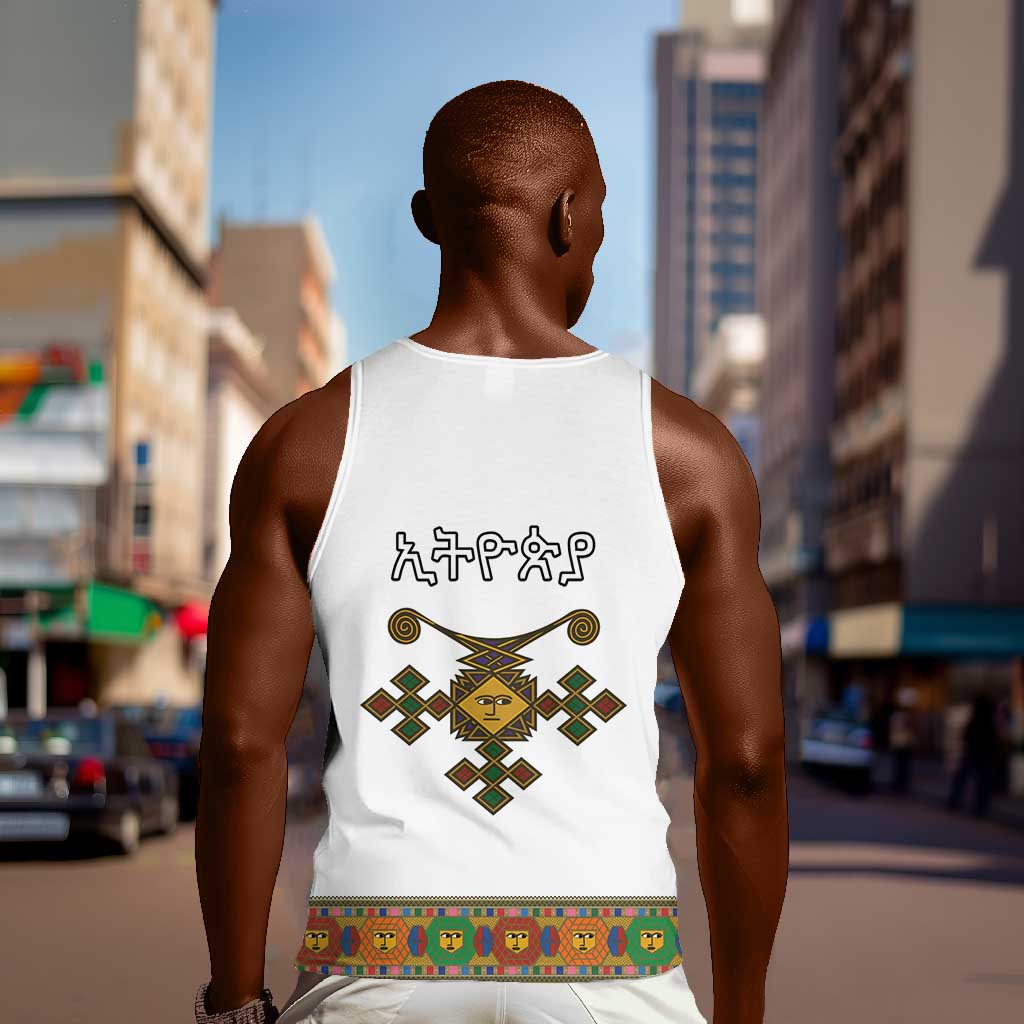 Ethiopia Saba Kemis Habesha Style Men Tank Top LT15