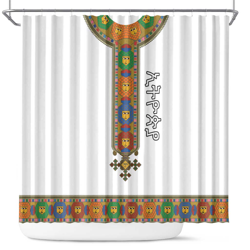 Ethiopia Saba Kemis Shower Curtain Habesha Style LT15
