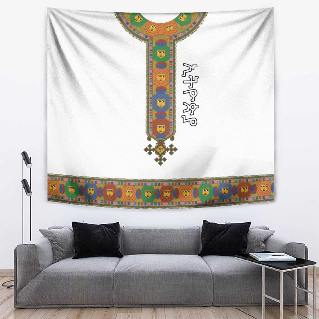 Ethiopia Saba Kemis Habesha Style Tapestry LT15