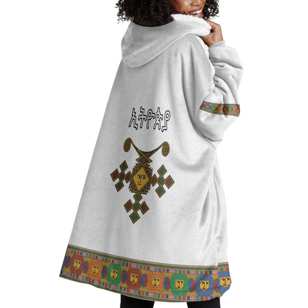 Ethiopia Saba Kemis Habesha Style Wearable Blanket Hoodie LT15