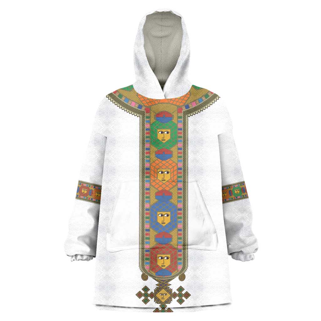 Ethiopia Saba Kemis Habesha Style Wearable Blanket Hoodie LT15