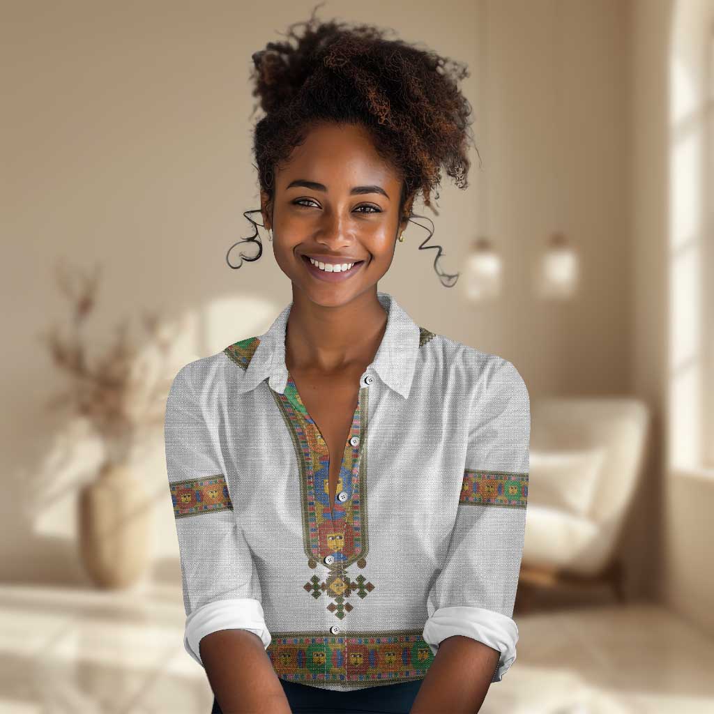 Ethiopia Saba Kemis Habesha Style Women Casual Shirt LT15