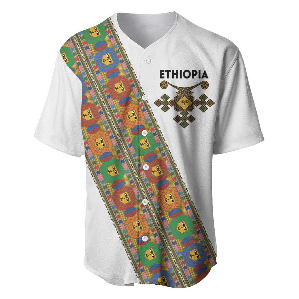 Ethiopia Saba Kemis Sash Style Baseball Jersey LT15