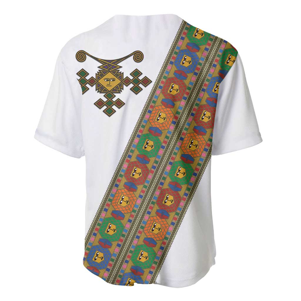 Ethiopia Saba Kemis Sash Style Baseball Jersey LT15