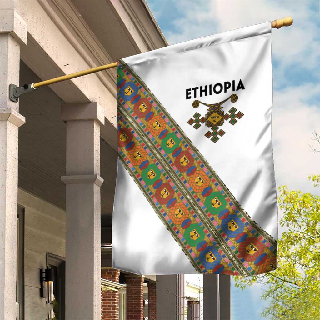 Ethiopia Saba Kemis Sash Style Garden Flag LT15