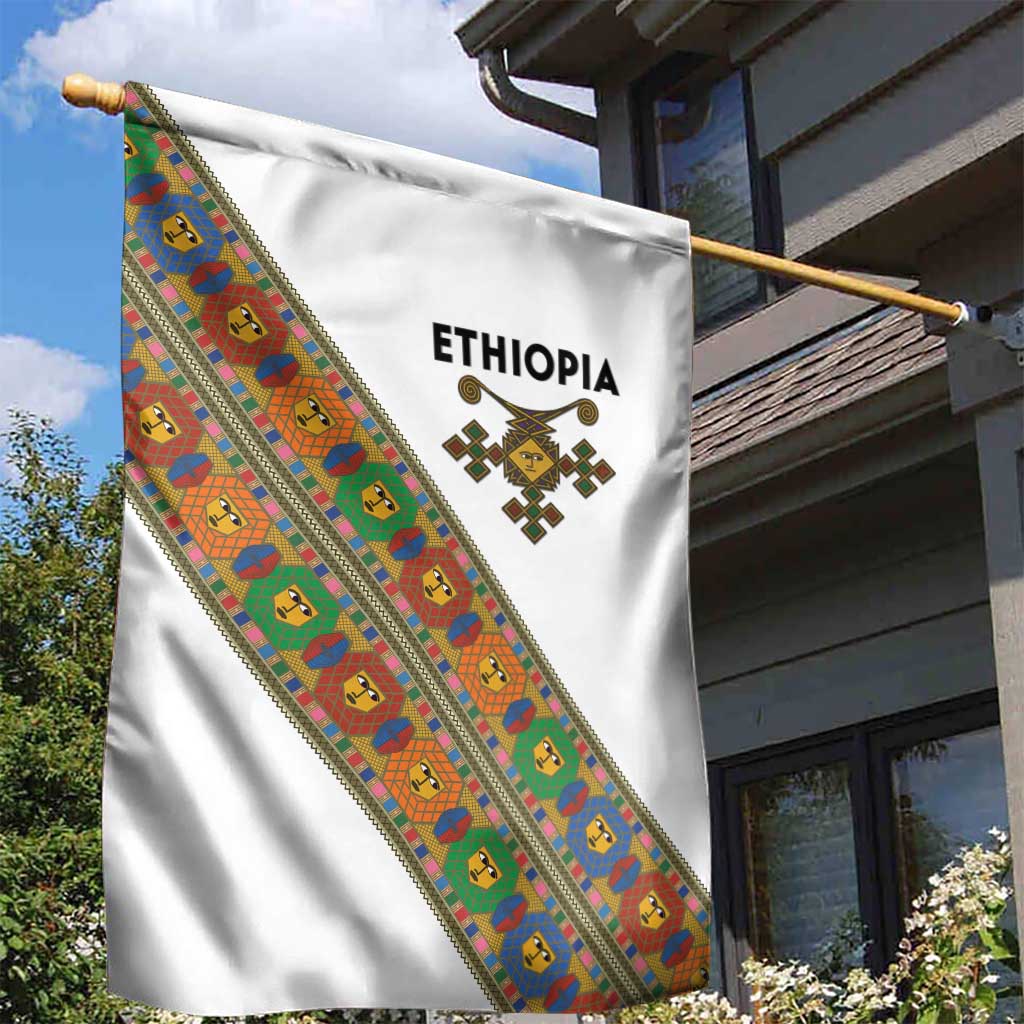 Ethiopia Saba Kemis Sash Style Garden Flag LT15