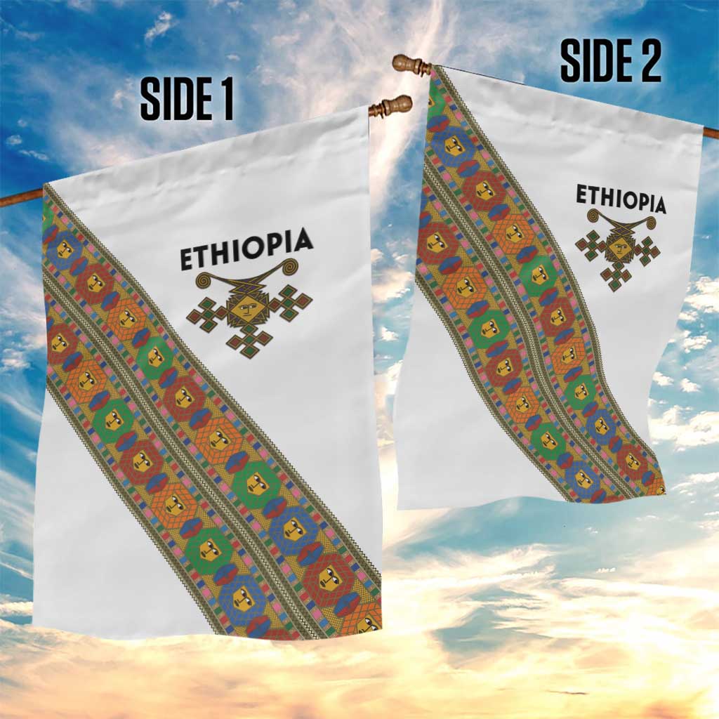 Ethiopia Saba Kemis Sash Style Garden Flag LT15