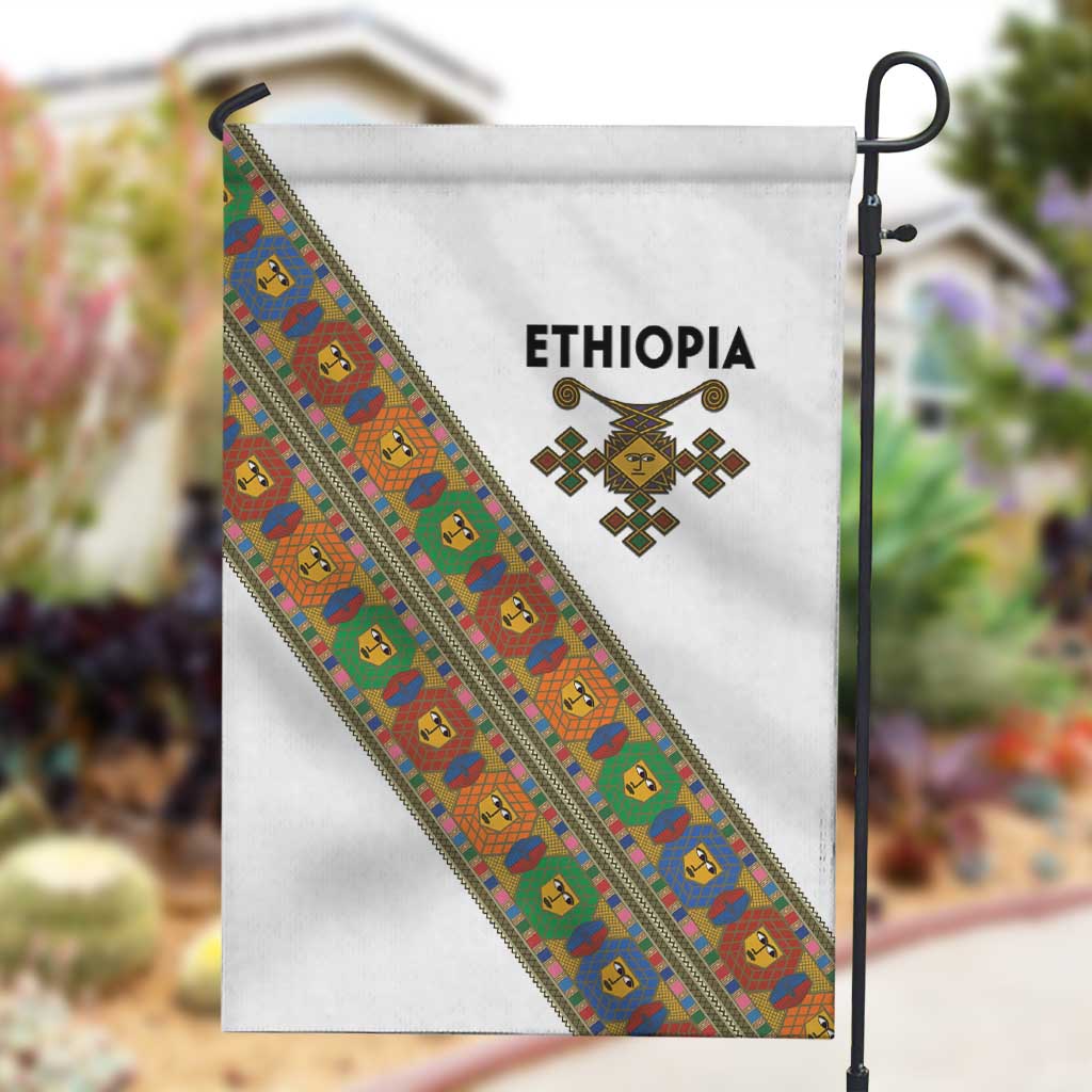 Ethiopia Saba Kemis Sash Style Garden Flag LT15